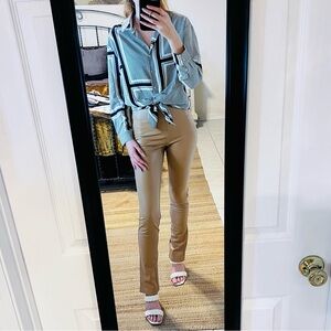 •Zara• faux leather legging